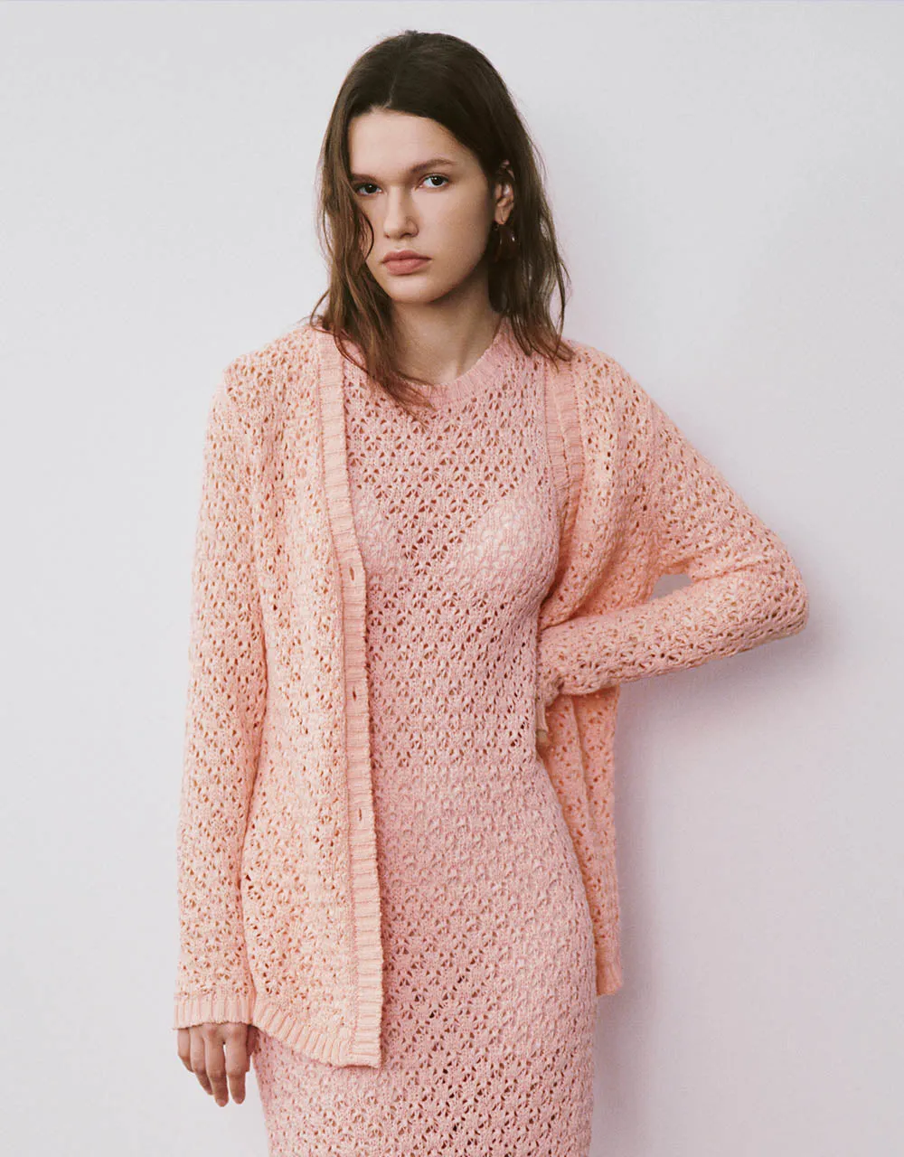 V-Neck Knitted Cardigan sold by Urban Revivo