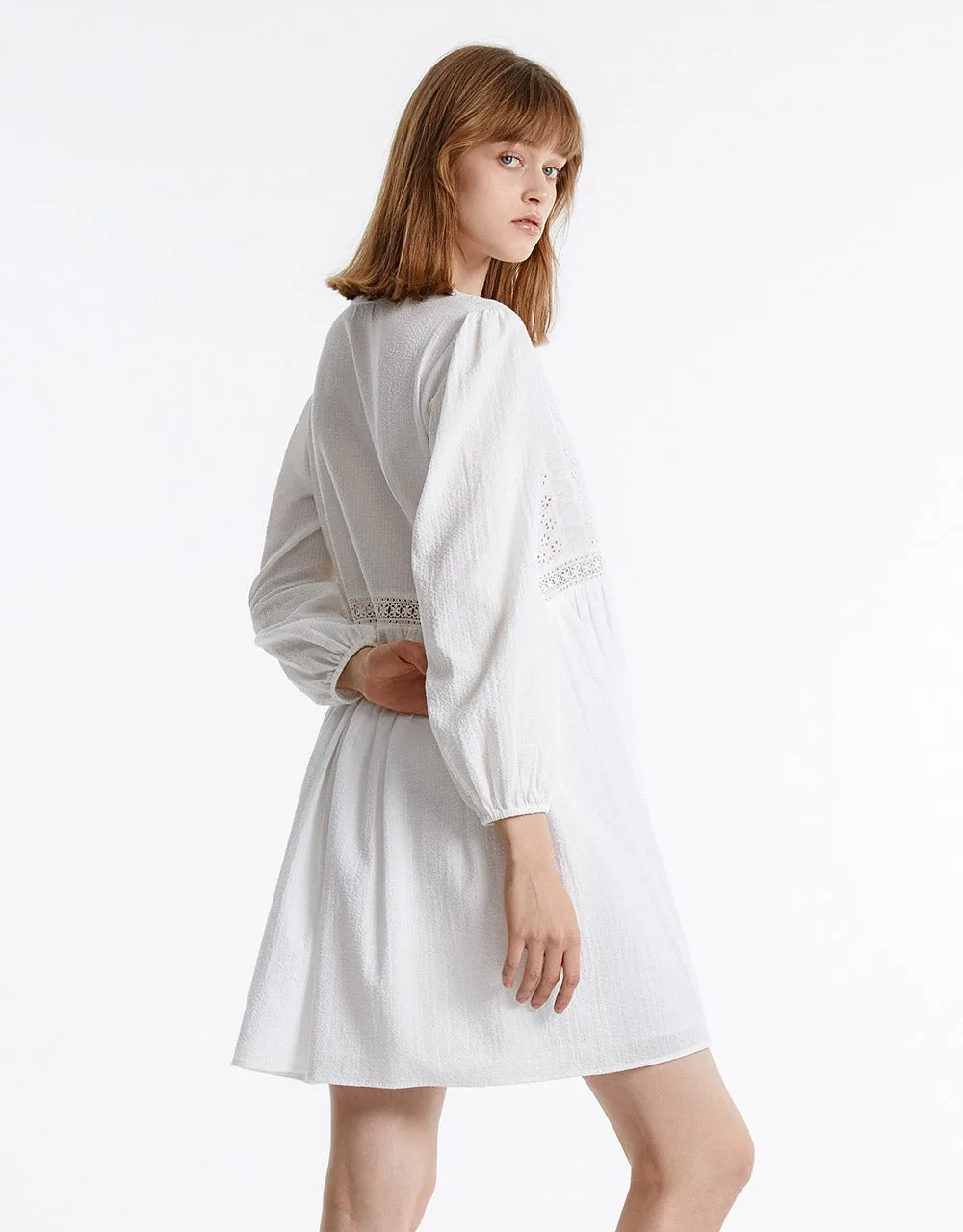 Puff Sleeve Mini Dress sold by Urban Revivo product image thumbnail 3
