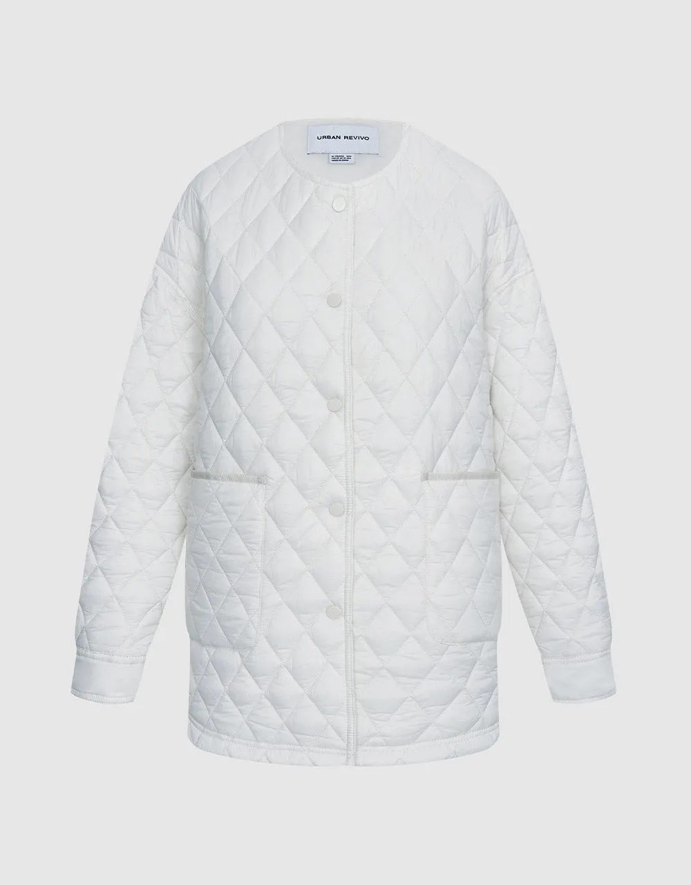 Quilted Statement Collar Winter Coat sold by Urban Revivo