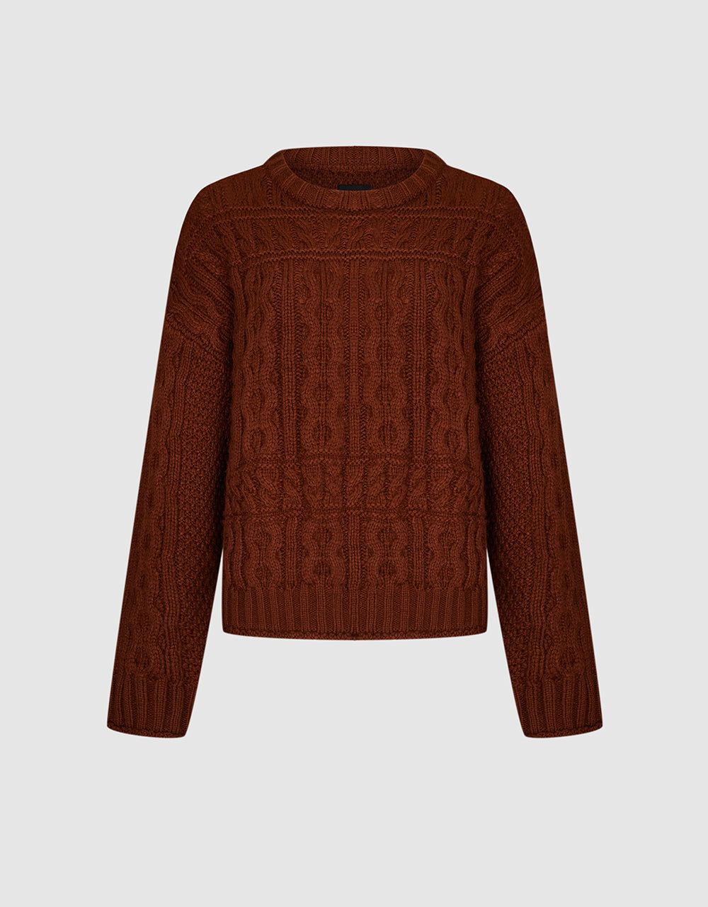 Crew Neck Loose Sweater sold by Urban Revivo product image thumbnail 2
