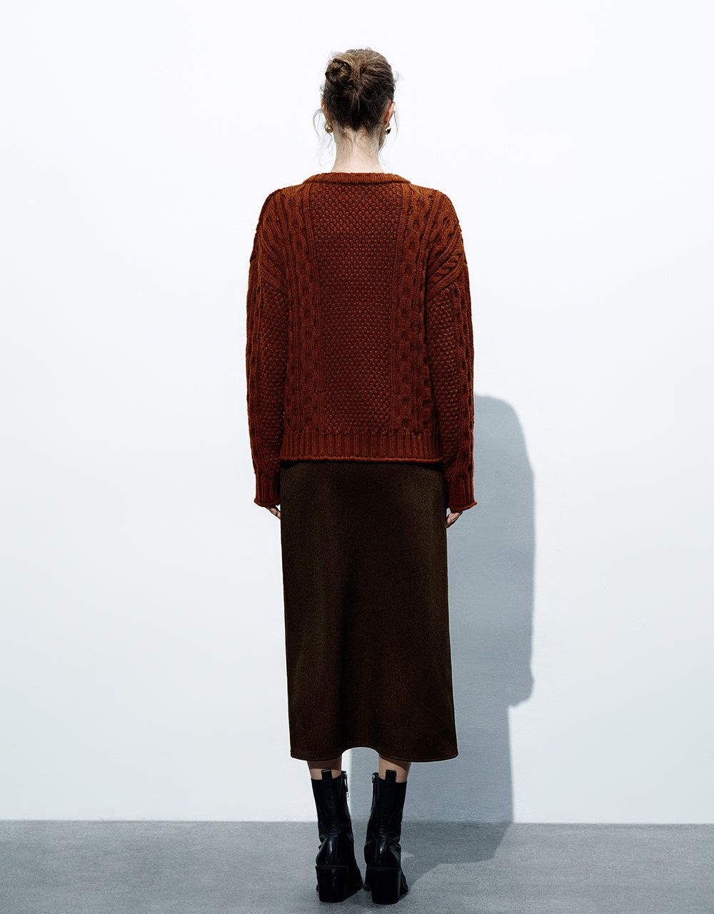 Crew Neck Loose Sweater sold by Urban Revivo product image thumbnail 4