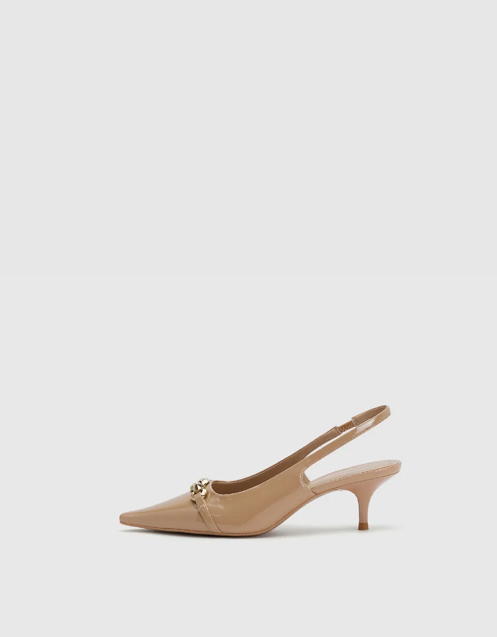 Vegan Leather Pointed Toe Slingbacks sold by Urban Revivo product image thumbnail 2