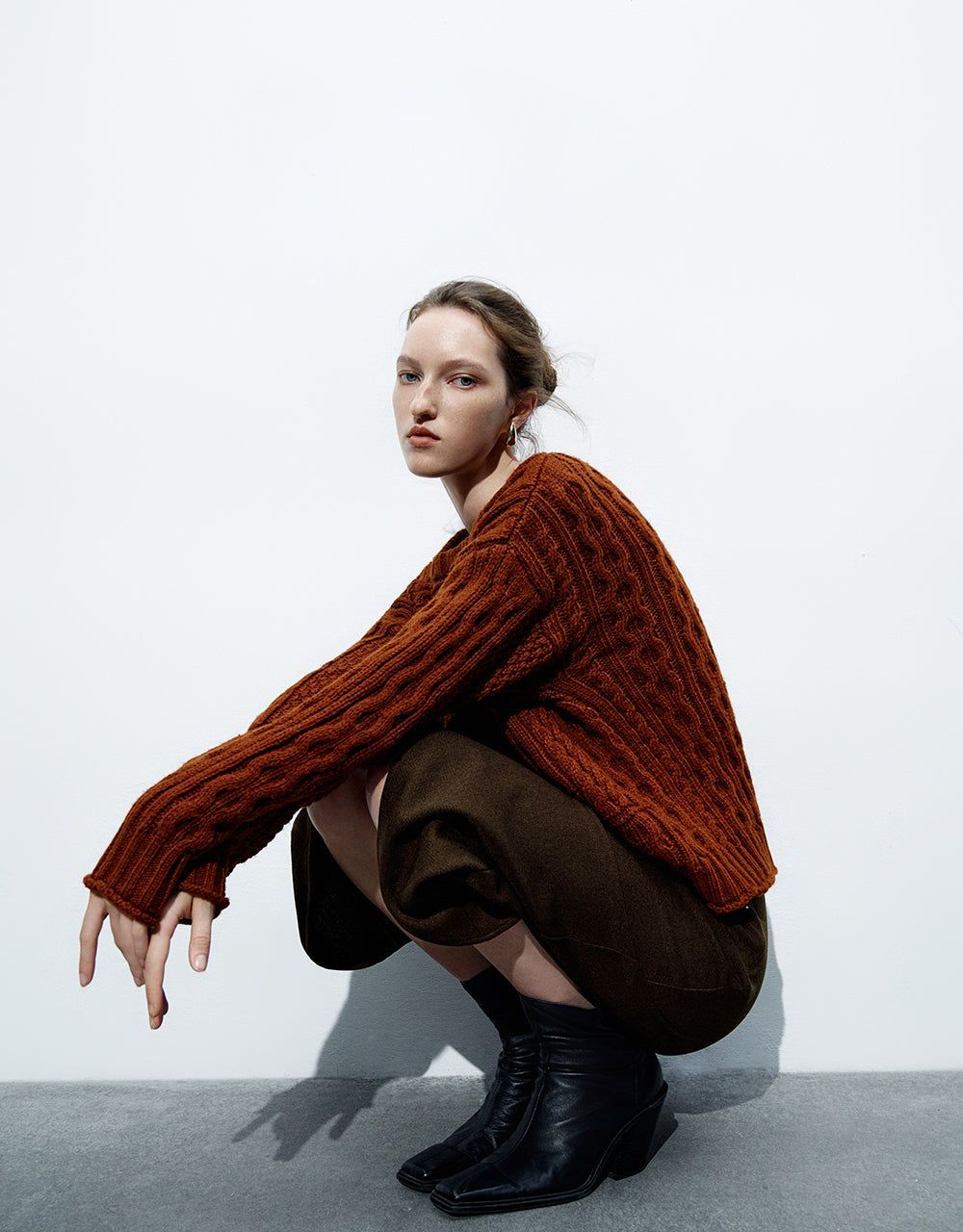 Crew Neck Loose Sweater sold by Urban Revivo product image thumbnail 3