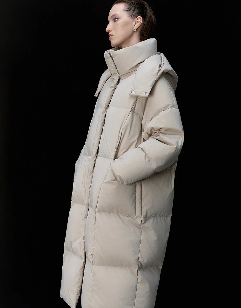 Stand Collar Puffer Jacket sold by Urban Revivo product image thumbnail 3