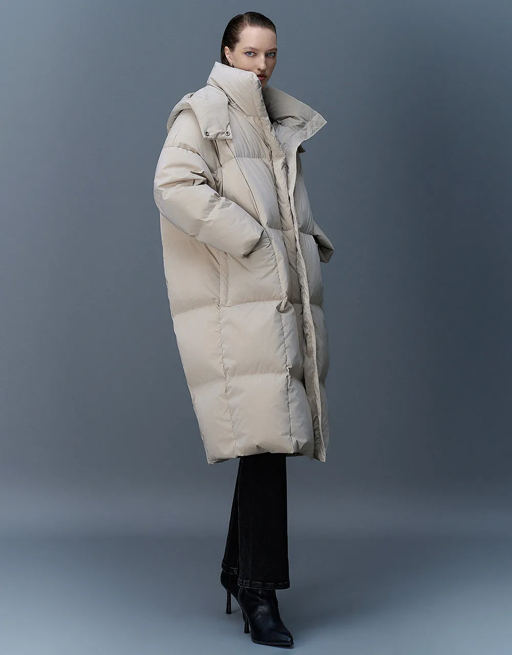 Stand Collar Puffer Jacket sold by Urban Revivo