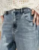 Raw Hem Straight Jeans sold by Urban Revivo