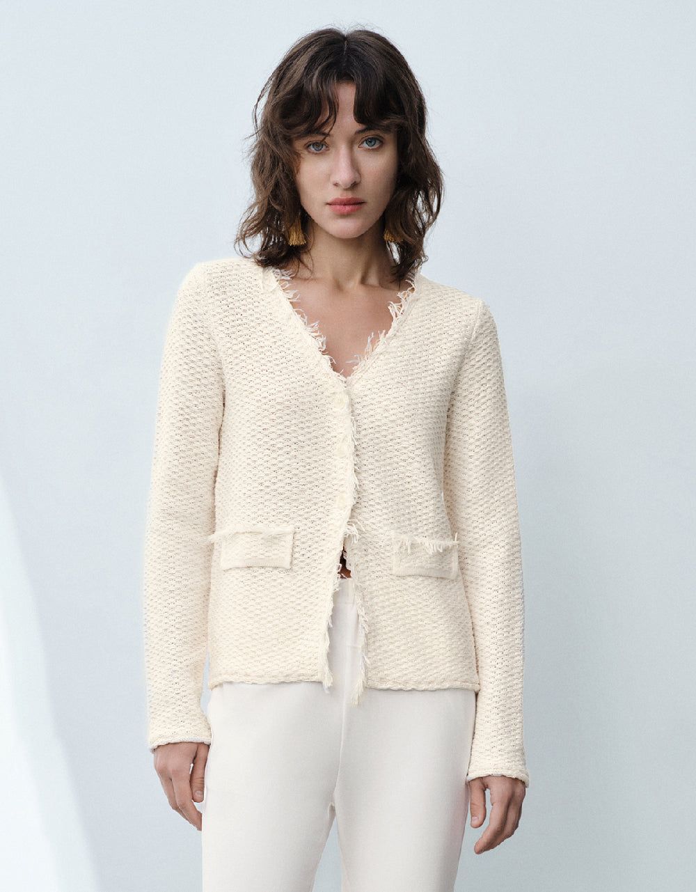 Knitted Cardigan With Fake Pockets sold by Urban Revivo
