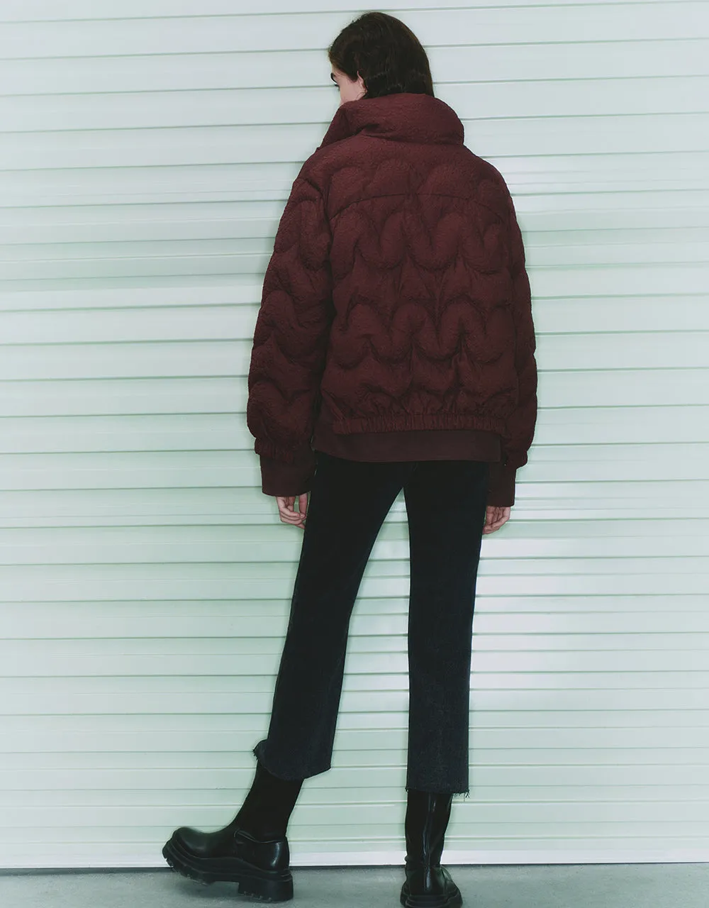 Zip Up Quilted Puffer Jacket sold by Urban Revivo product image thumbnail 5