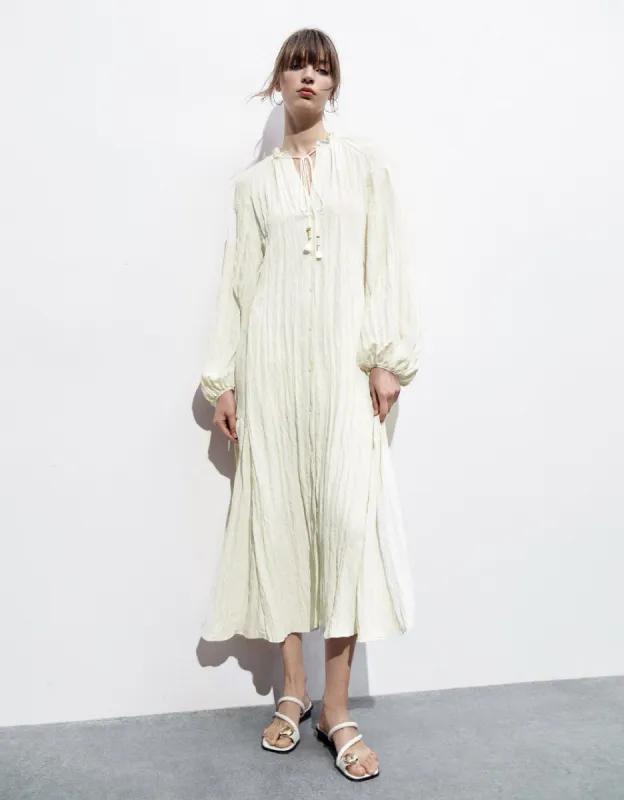 Crew Neck A-Line Dress sold by Urban Revivo