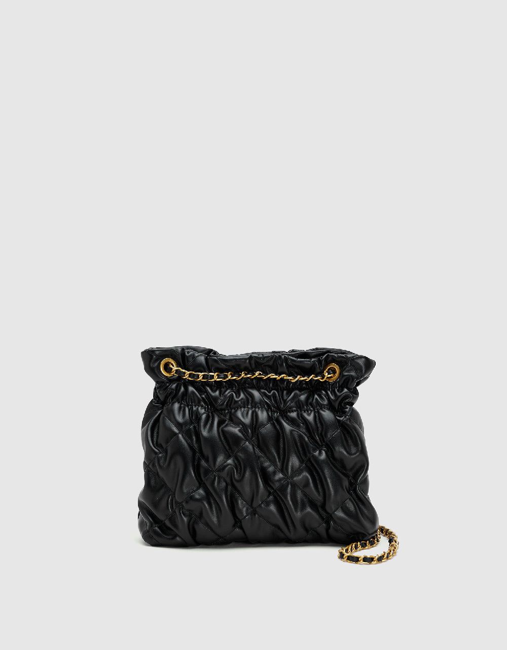 Ruched Veagn Leather Shoulder Bag sold by Urban Revivo