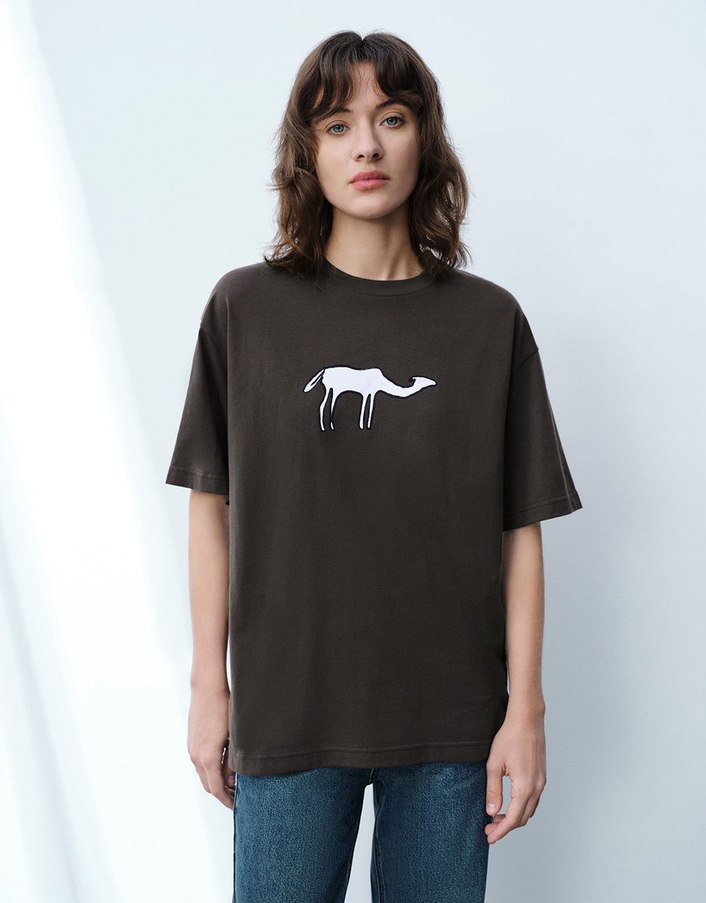 Printed Crew Neck Knitted T-Shirt sold by Urban Revivo