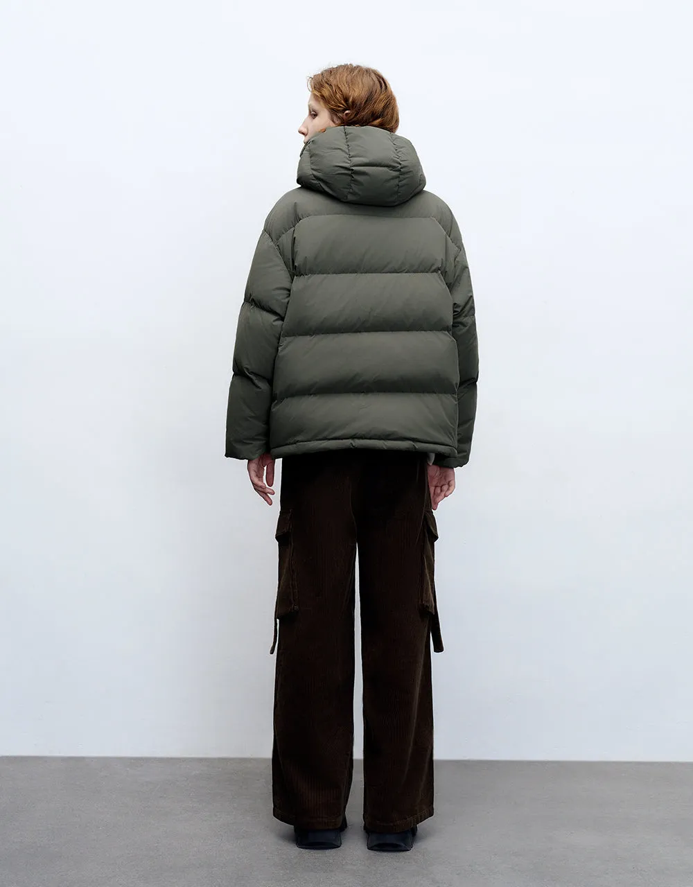 Hooded A-Line Puffer Jacket sold by Urban Revivo product image thumbnail 3