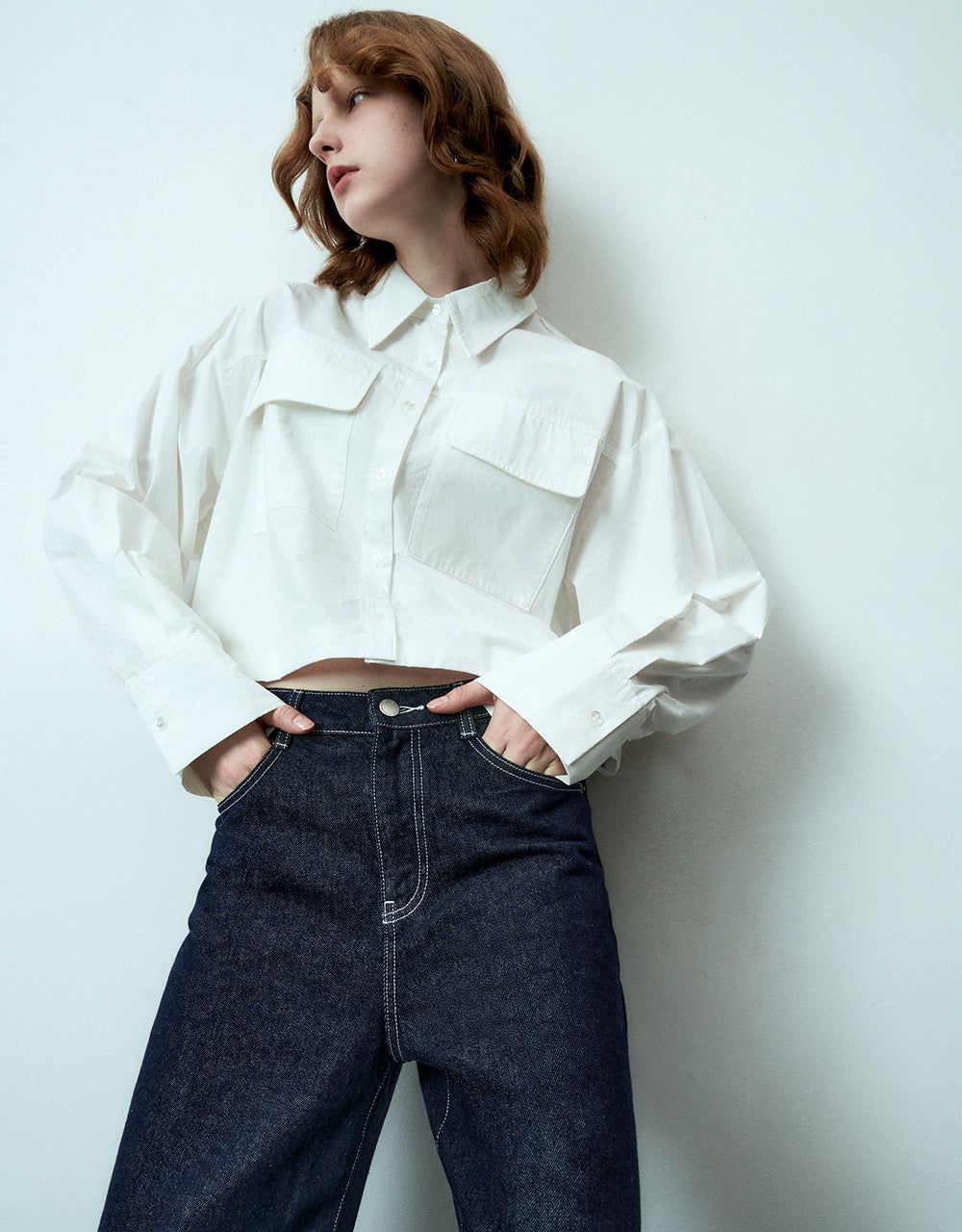 Button Up A-Line Shirt sold by Urban Revivo product image thumbnail 3