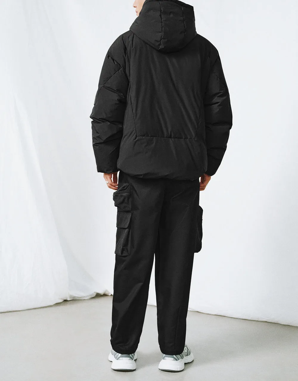 Zipper Front Hooded Down Jacket sold by Urban Revivo product image thumbnail 4