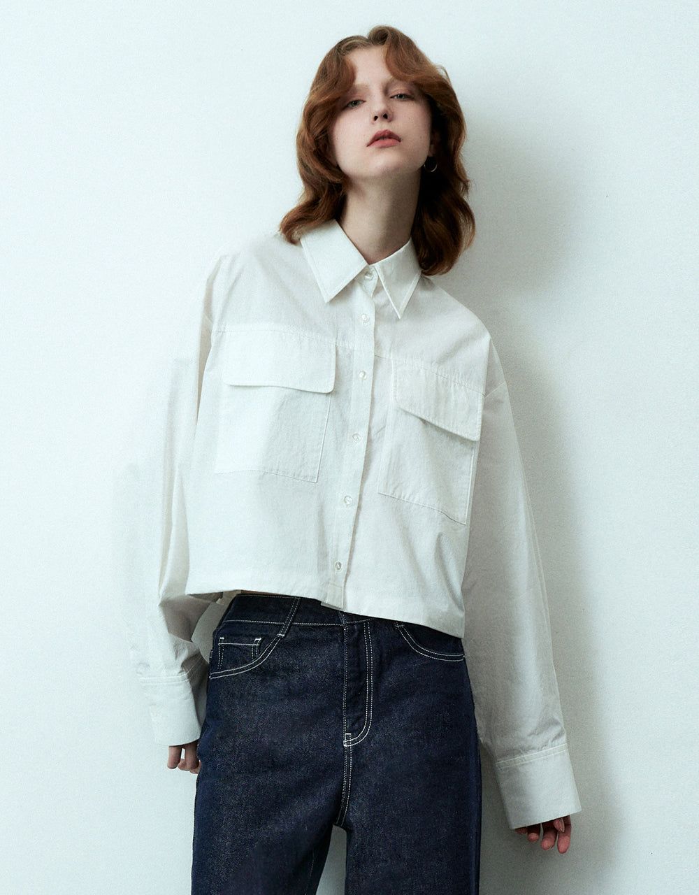 Button Up A-Line Shirt sold by Urban Revivo