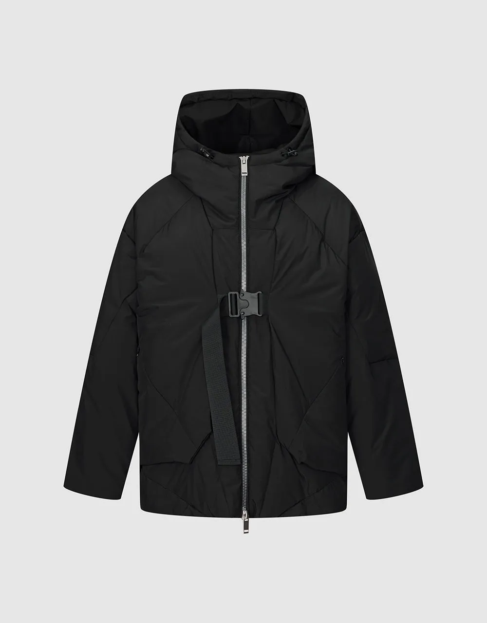 Zipper Front Hooded Down Jacket sold by Urban Revivo
