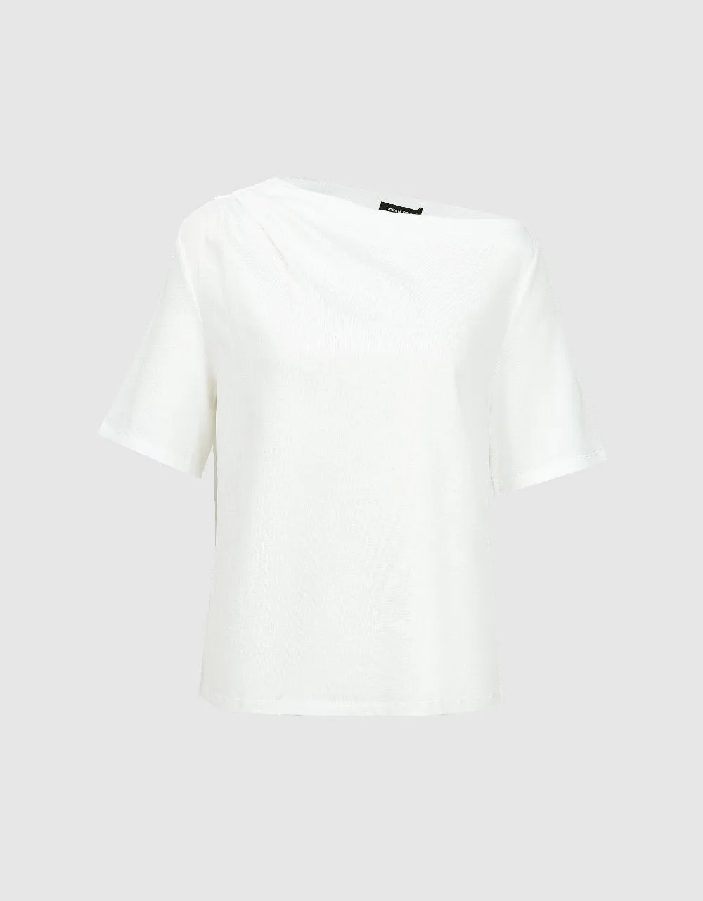 Asymmetric Crew Neck T-Shirt sold by Urban Revivo product image thumbnail 2