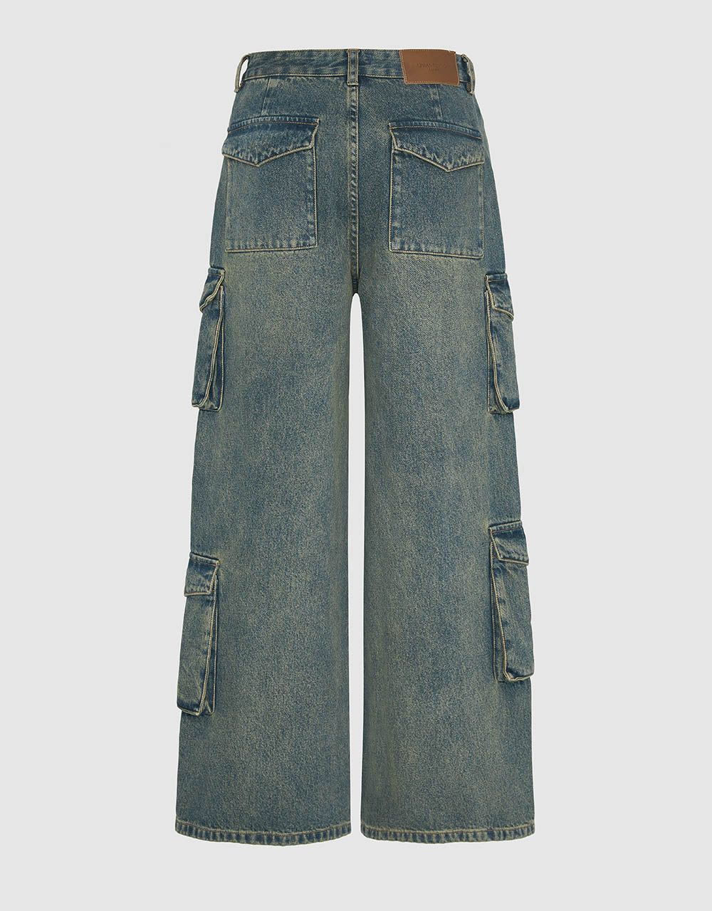 Multi-Pocket Wide-Leg Jeans sold by Urban Revivo product image thumbnail 3