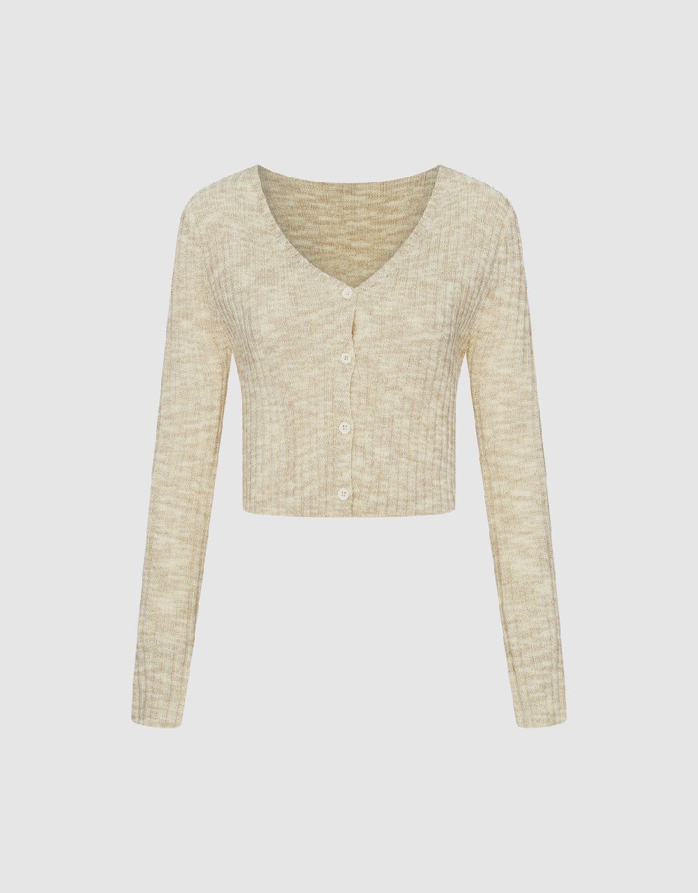 V-Neck Skinny Knitted Cardigan sold by Urban Revivo
