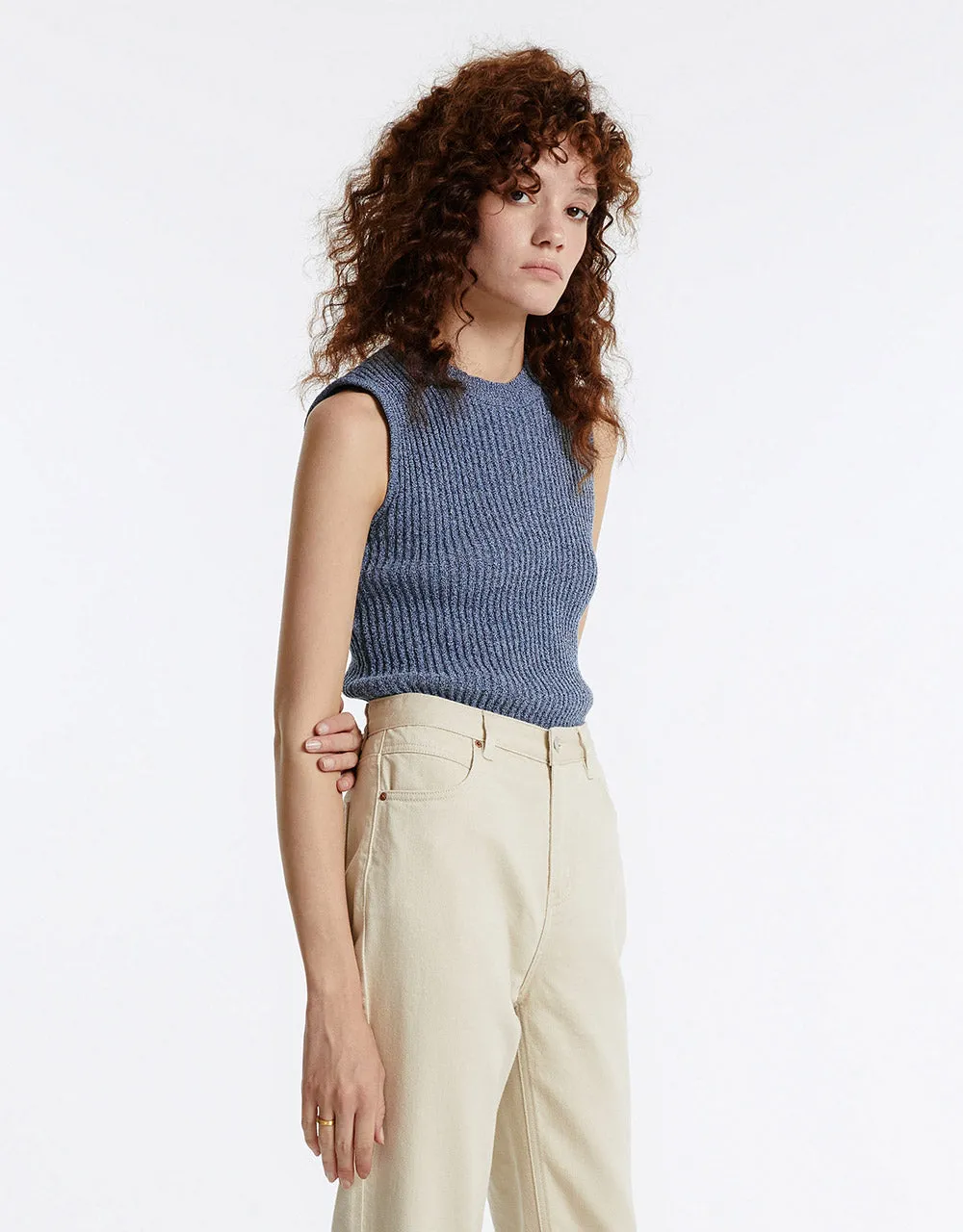 Rib Knit Tank Top sold by Urban Revivo product image thumbnail 3