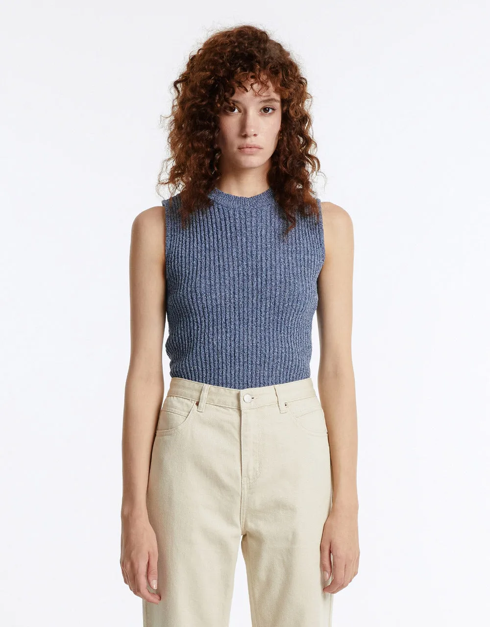 Rib Knit Tank Top sold by Urban Revivo