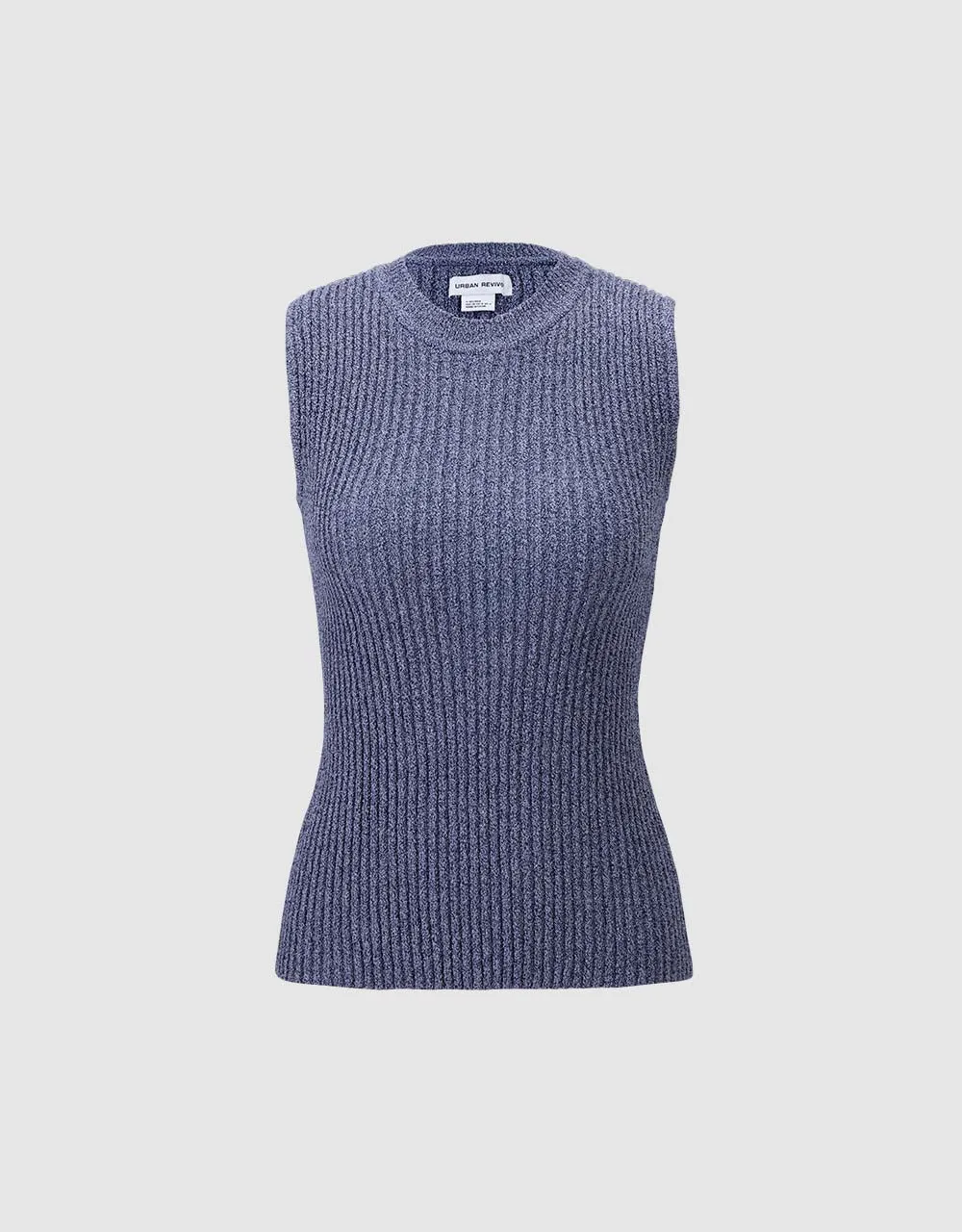 Rib Knit Tank Top sold by Urban Revivo product image thumbnail 2
