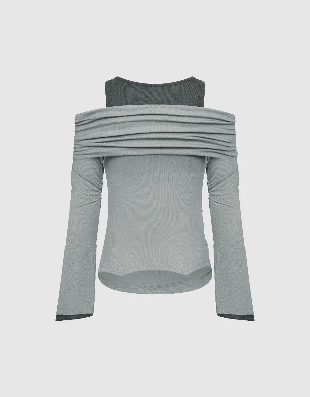 2 In 1 Cold Shoulder T-Shirt sold by Urban Revivo product image thumbnail 5