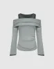 2 In 1 Cold Shoulder T-Shirt sold by Urban Revivo