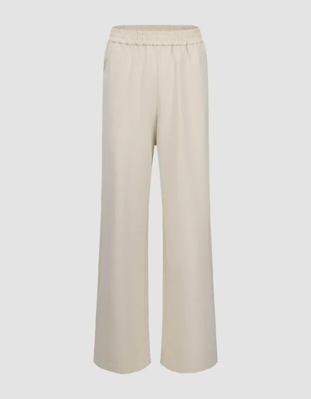 Elastic Waisted Knitted Straight Pants sold by Urban Revivo