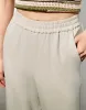 Elastic Waisted Knitted Straight Pants sold by Urban Revivo