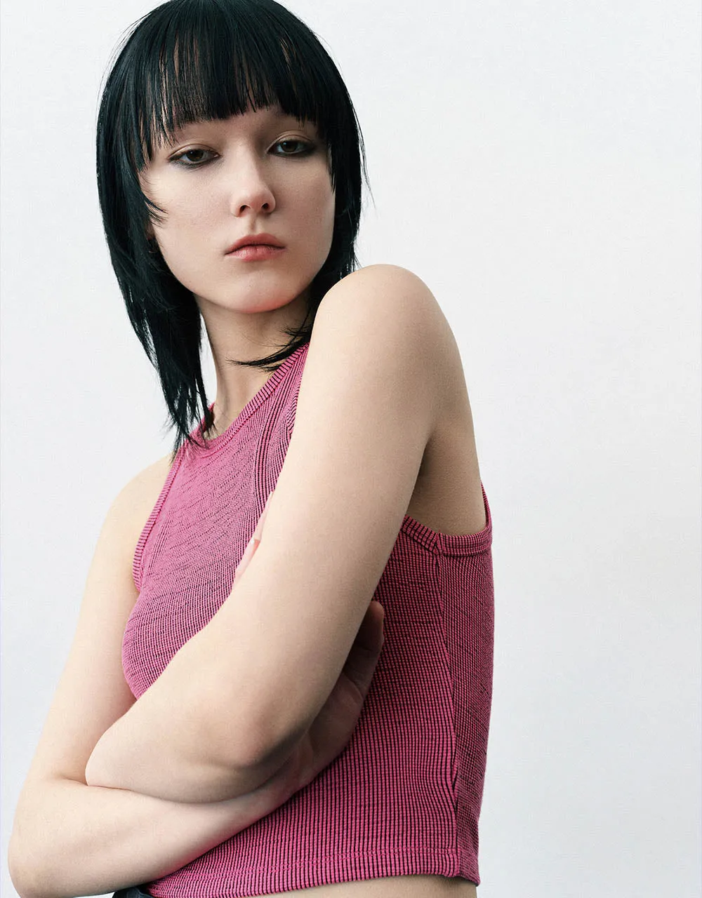 Knitted Crew Neck Tank Top sold by Urban Revivo product image thumbnail 3