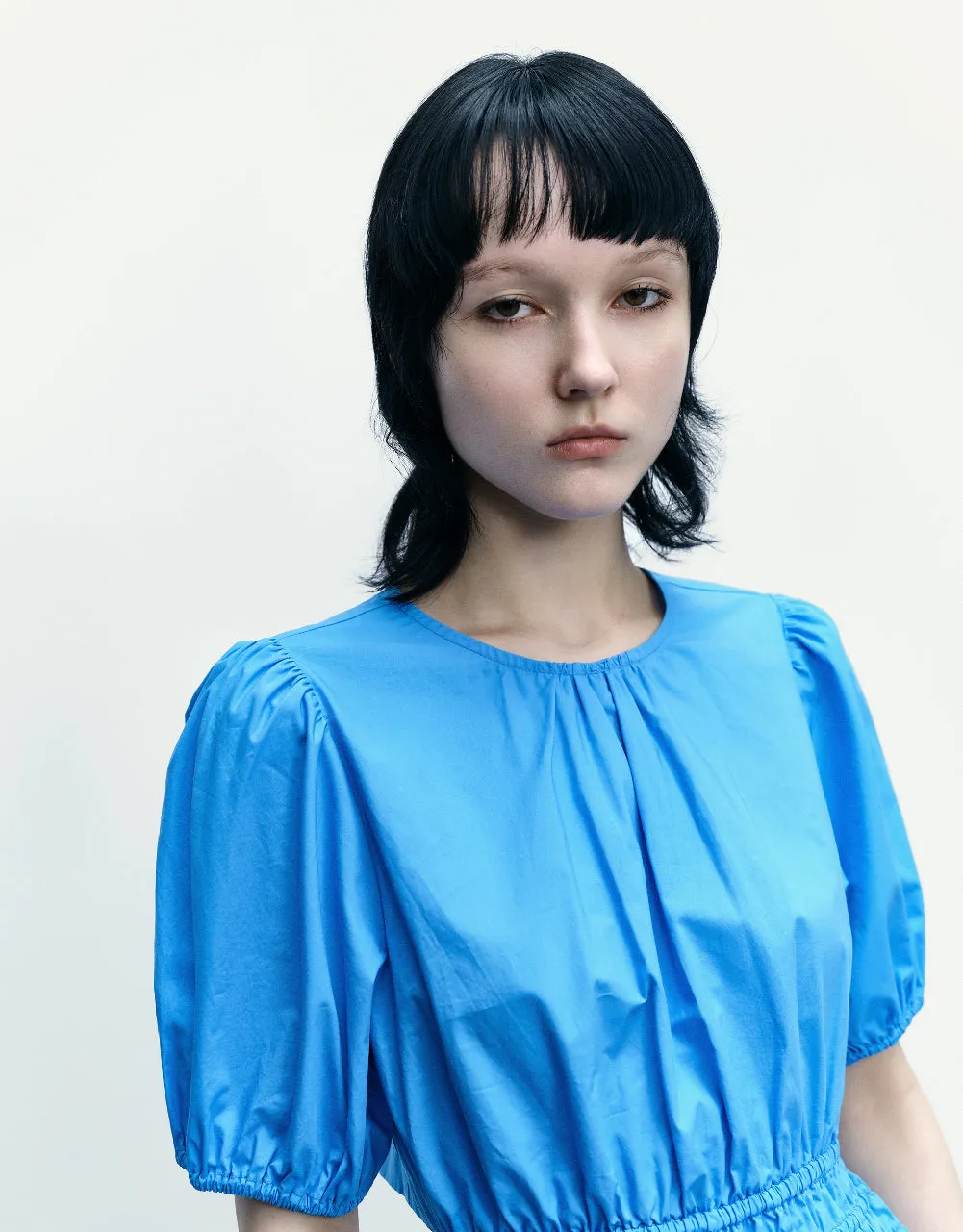 Elastic Waist Crew Neck Blouse sold by Urban Revivo product image thumbnail 4