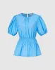 Elastic Waist Crew Neck Blouse sold by Urban Revivo