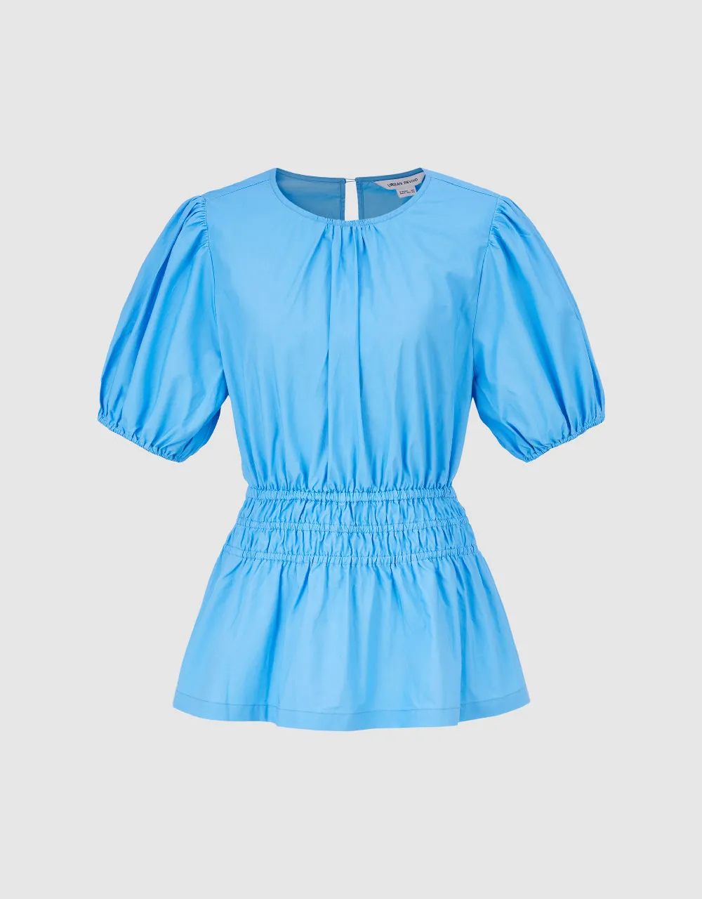 Elastic Waist Crew Neck Blouse sold by Urban Revivo product image thumbnail 5