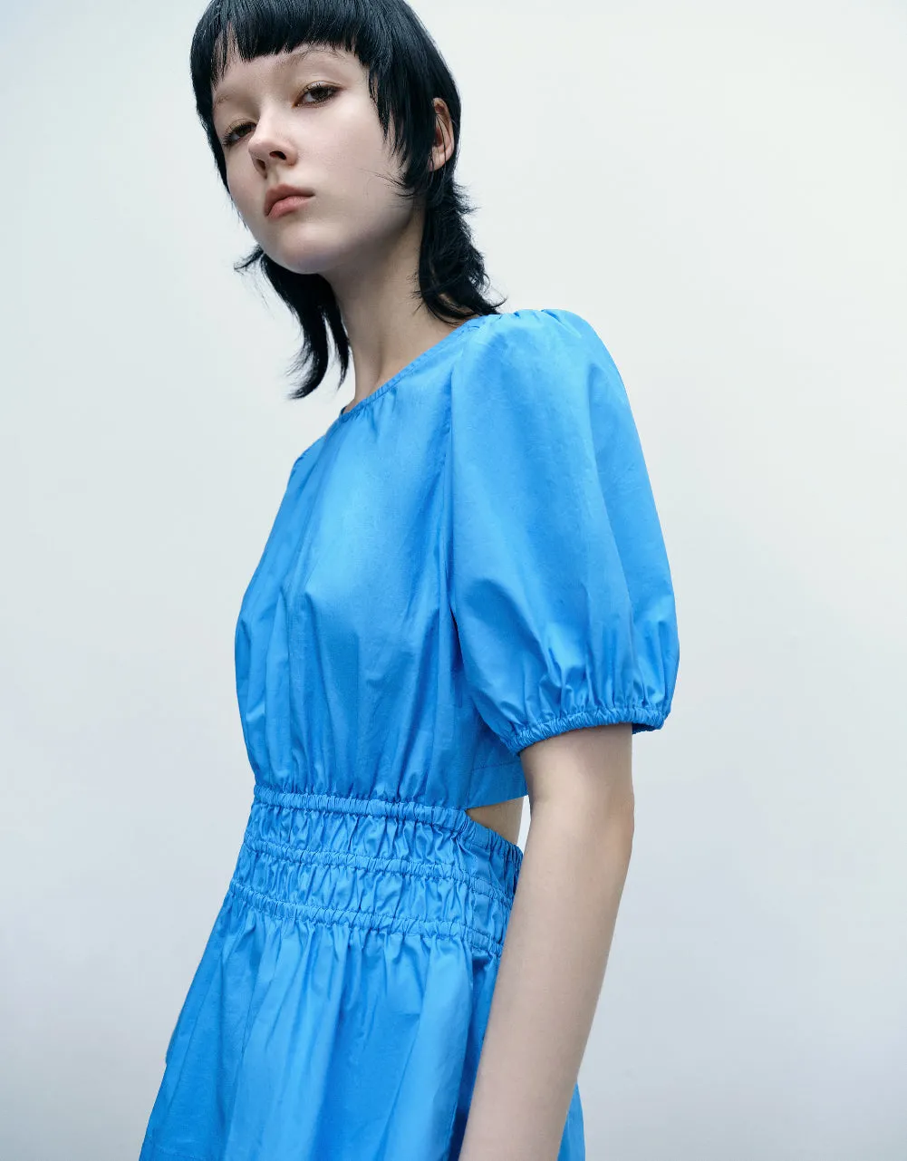 Elastic Waist Crew Neck Blouse sold by Urban Revivo product image thumbnail 2