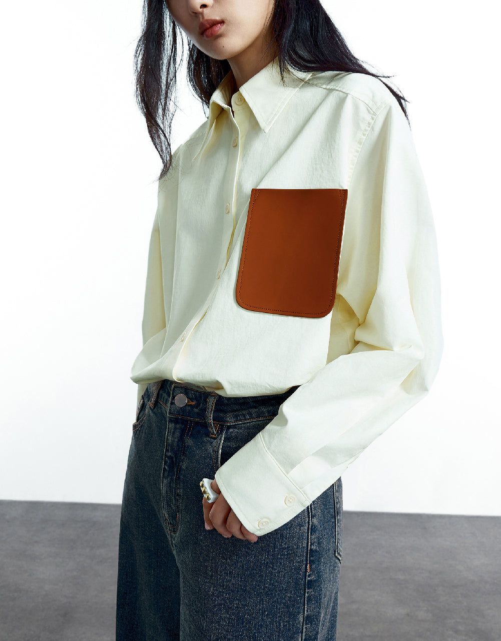 Button Up Loose Shirt sold by Urban Revivo product image thumbnail 3