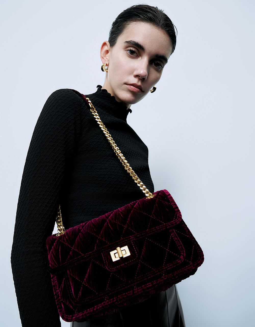 Lettuce Trim Turtle Neck Knitted T-Shirt sold by Urban Revivo product image thumbnail 5