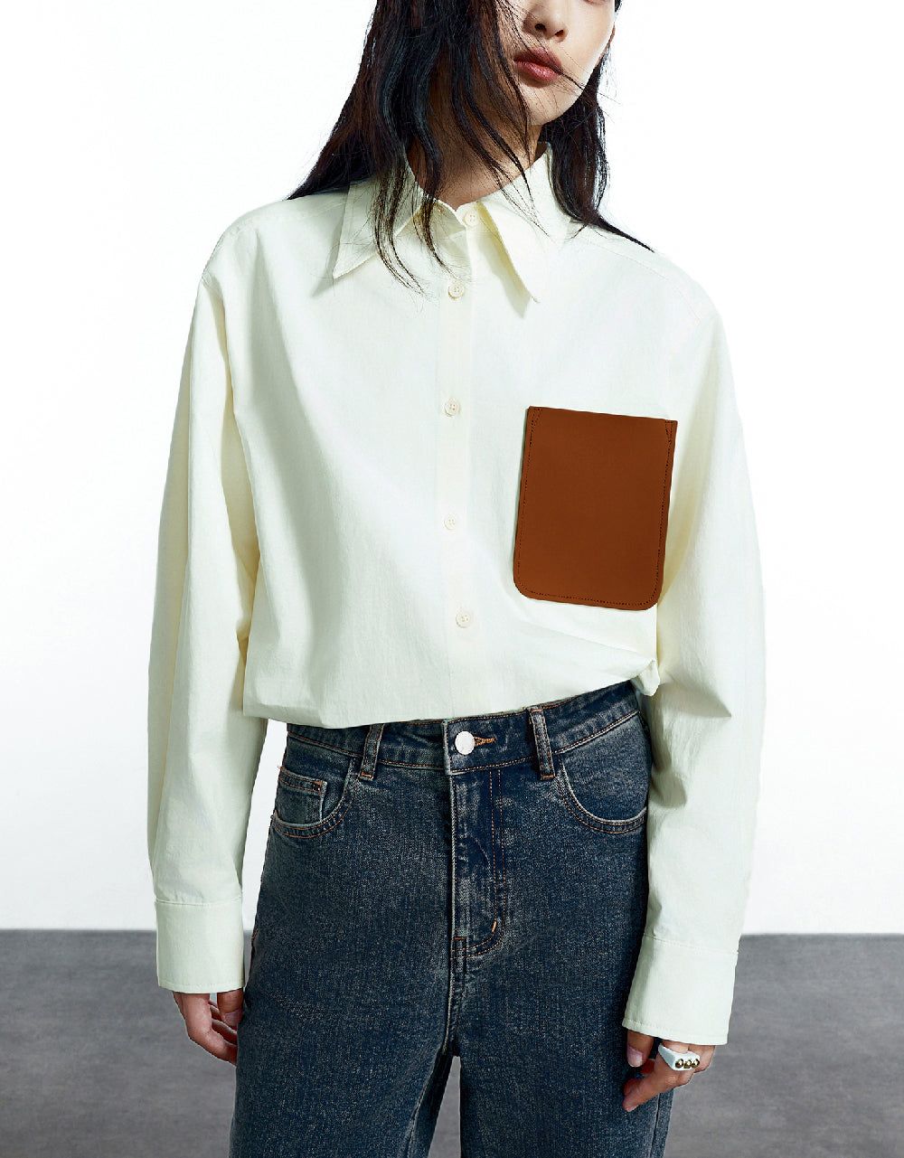 Button Up Loose Shirt sold by Urban Revivo product image thumbnail 2