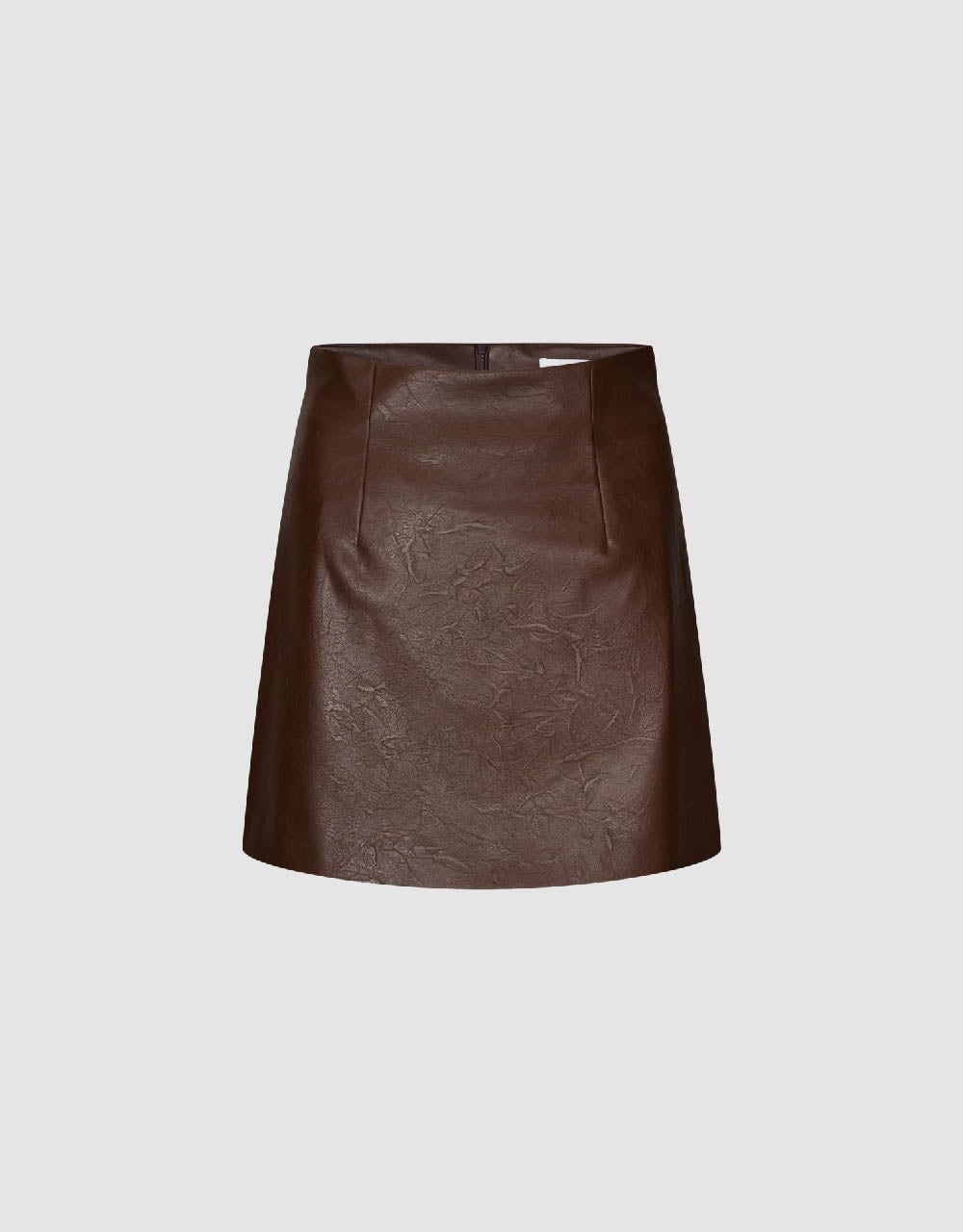 Vegan Leather Mini A-Line Skirt sold by Urban Revivo