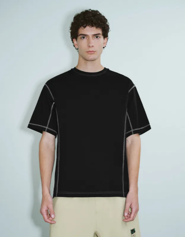 Crew Neck Loose T-Shirt sold by Urban Revivo