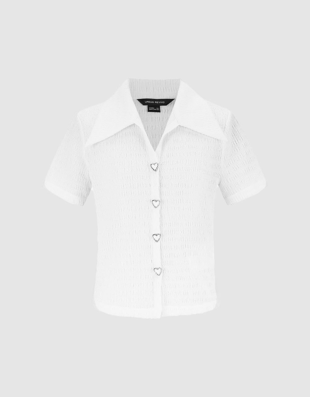 Shirred Lapel Skinny T-Shirt sold by Urban Revivo product image thumbnail 2