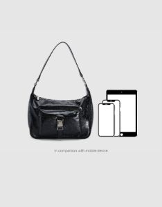 Textured Vegan Leather Shoulder Bag sold by Urban Revivo