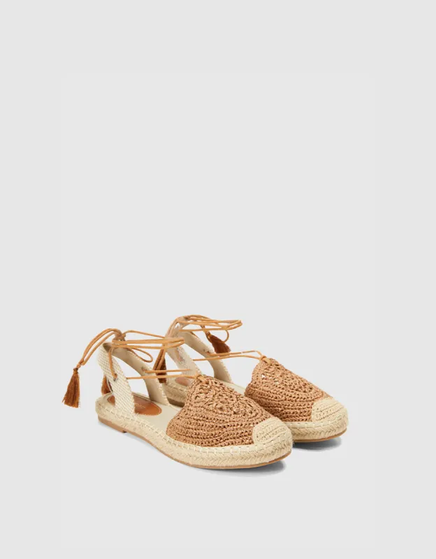 Lace Up Straw Sandals made by Urban Revivo