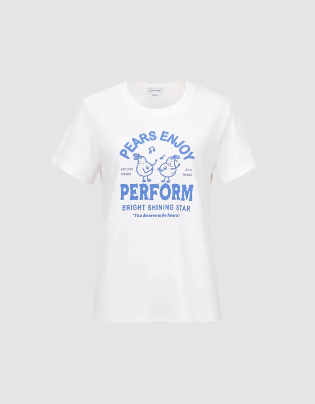 Printed Crew Neck A-Line T-Shirt sold by Urban Revivo