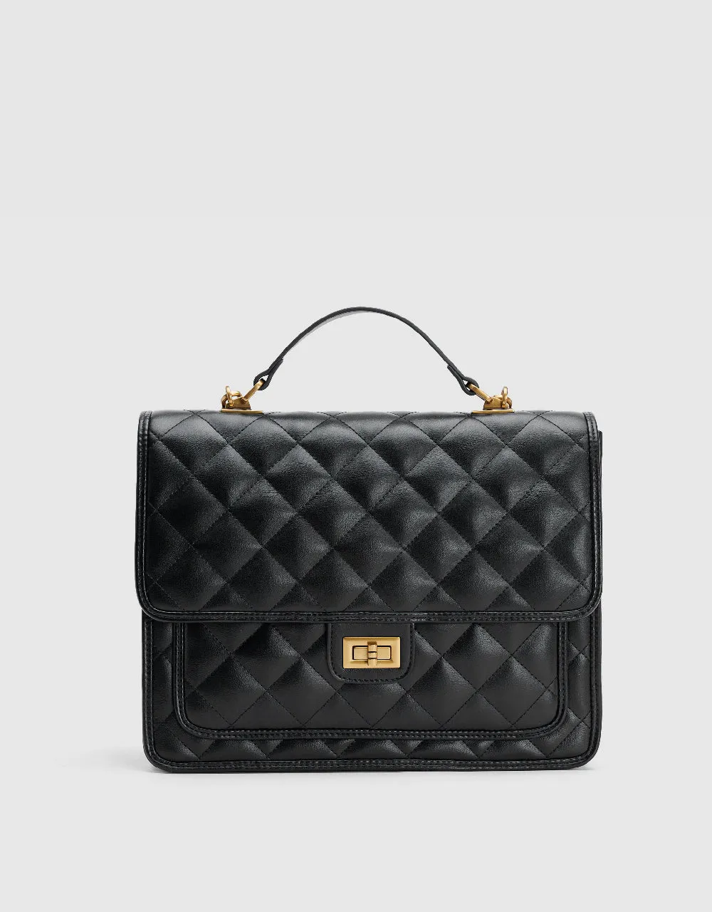 Quilted Embossed Vegan Leather Backpack sold by Urban Revivo