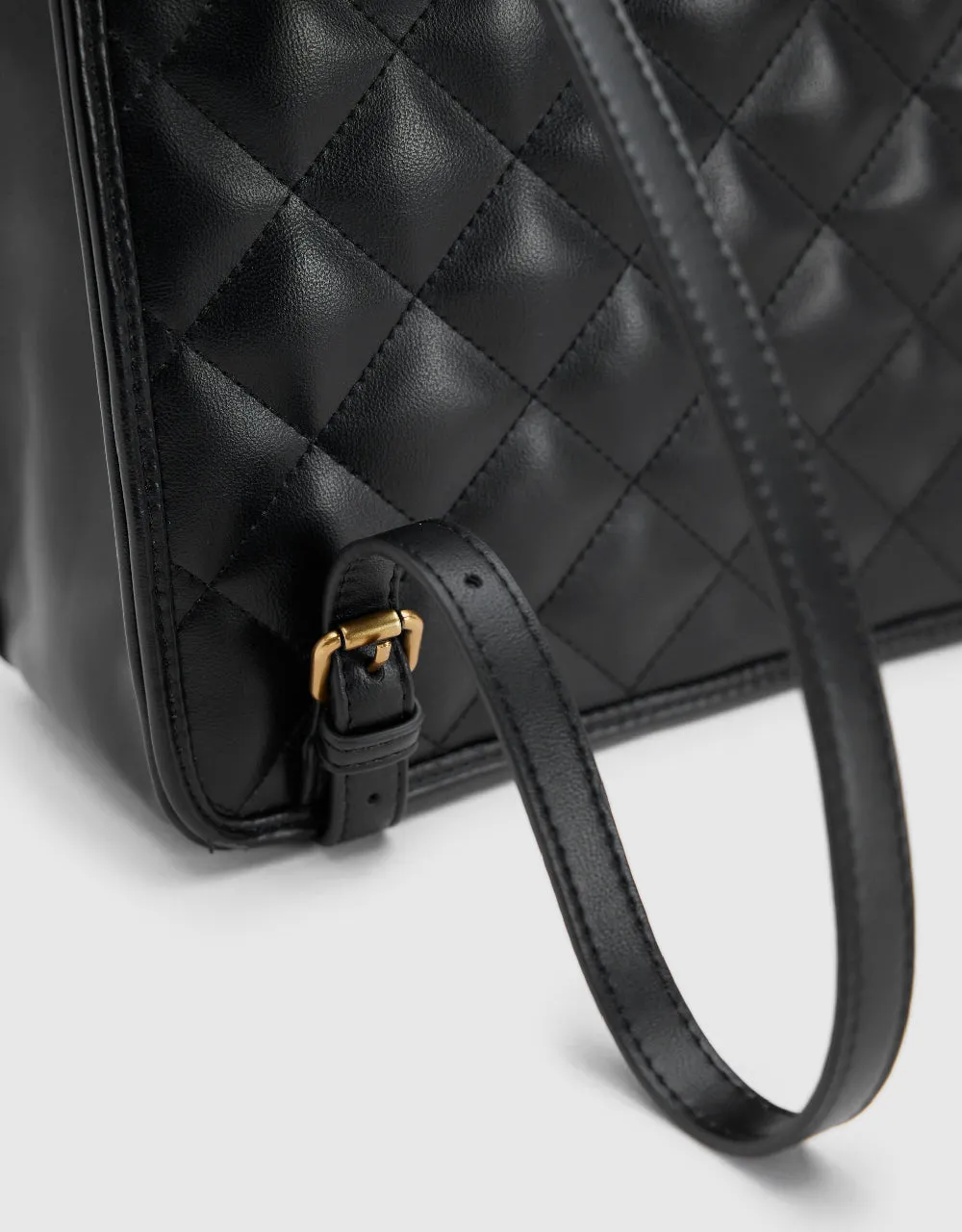 Quilted Embossed Vegan Leather Backpack sold by Urban Revivo product image thumbnail 5