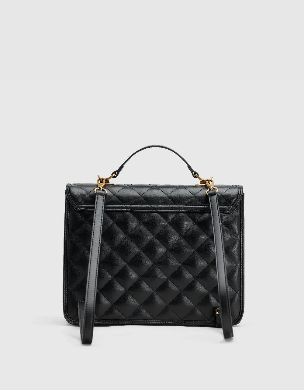 Quilted Embossed Vegan Leather Backpack sold by Urban Revivo product image thumbnail 4