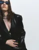 Straight Vegan Leather Jacket sold by Urban Revivo