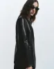 Straight Vegan Leather Jacket sold by Urban Revivo