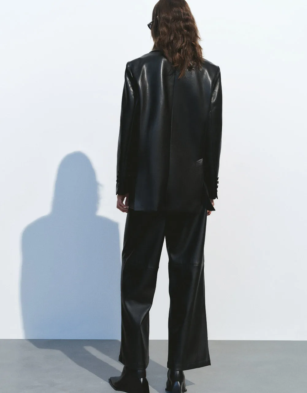 Straight Vegan Leather Jacket sold by Urban Revivo product image thumbnail 4